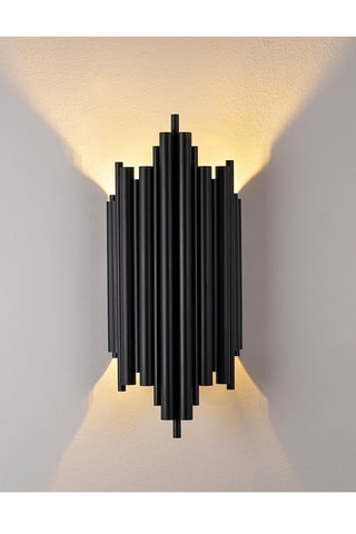 Aplique mural Reis - Negro - 40 W