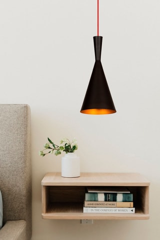 Lámpara de techo Elmas - Negro y rojo - 40 W