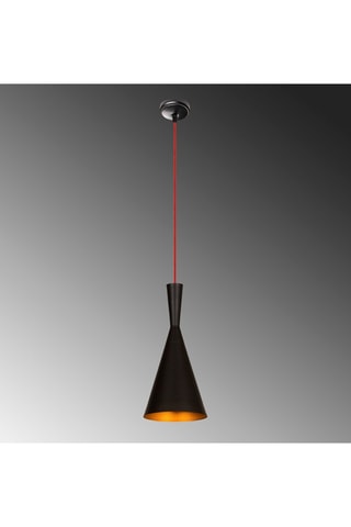 Lámpara de techo Elmas - Negro y rojo - 40 W