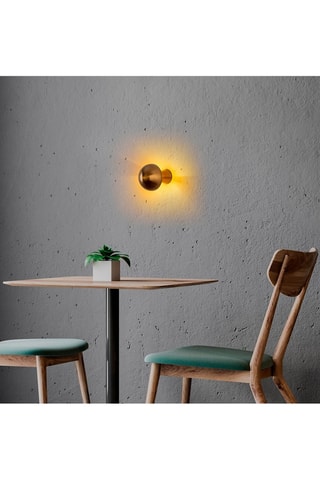 Aplique mural Fungal - Dorado - 10 W