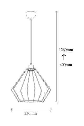Lámpara de techo Maden - Negro - 100 W