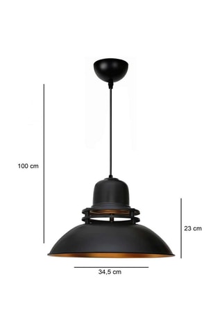 Lámpara de techo - Negro - 40 W