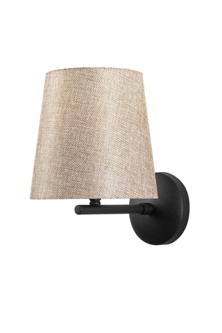 Aplique mural Profil - Negro y beige - 40 W