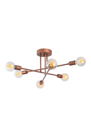 Lámpara de techo Flower - Cobrizo - 6 x 100 W