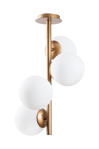 Lámpara de techo Faze - Dorado y blanco - 4 x 40 W