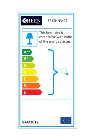 Lámpara de techo Faze - Dorado y blanco - 4 x 40 W