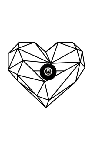 Aplique mural 600 - Negro - 100 W