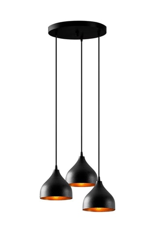 Lámpara de techo Tattoo - Negro - 3 x 60 W