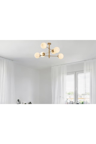 Suspension Arge - Doré - 6 x 40 W