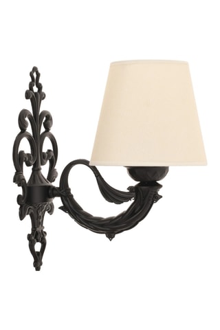 Aplique mural Lily - Beige y negro - 40 W