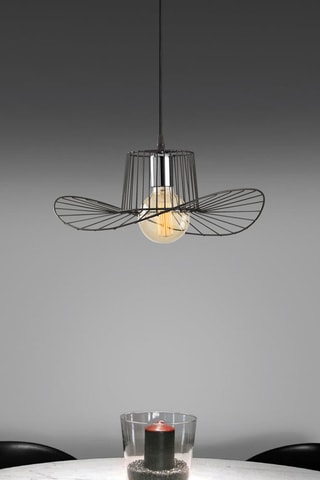 Lámpara de techo Tel - Negro - 100 W