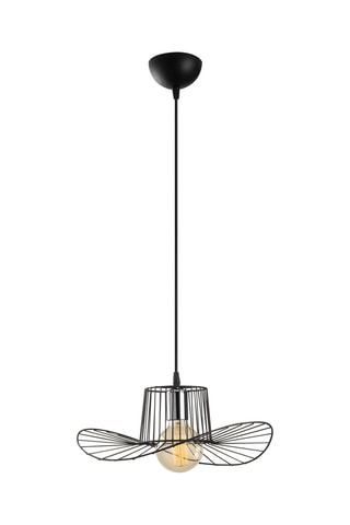 Lámpara de techo Tel - Negro - 100 W