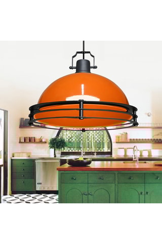 Lámpara de techo LED Ayd - Naranja y negro - 15 W