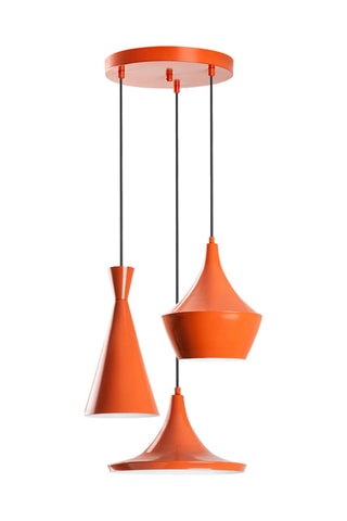3 lámparas de techo Tom - Naranja - 40 W