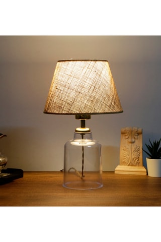 Lámpara de sobremesa - Beige - 60 W  