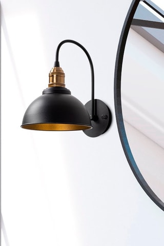 Aplique mural Varzan - Negro - 15 W