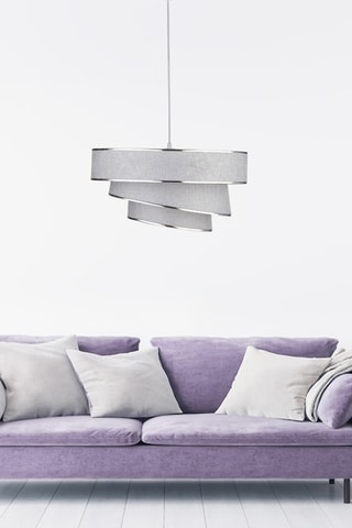 Lámpara de techo - Gris y plateado - 40 W