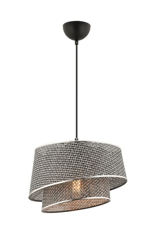 Lámpara de techo Barette Hazeran - Gris y plateado - 45-60 W