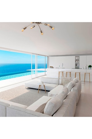 Plafonnier Banana - Doré - 6 x 40 W