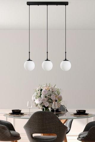 Lámpara de techo - Negro - 3 x 40 W