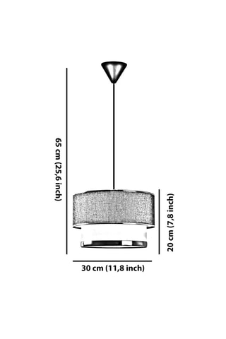 Lámpara de techo - Beige - 60 W
