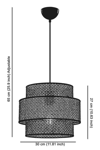 Lámpara de techo - Negro - 45 - 60 W