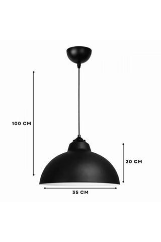 Lámpara de techo - Negro - 40 W