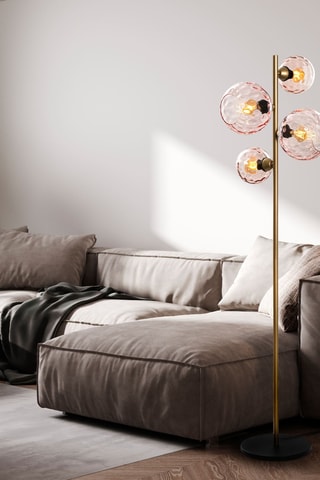 Lampadaire - Doré - 165 cm - 4 x 40 W