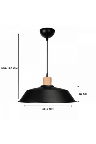 Lámpara de techo - Negro - 40 W