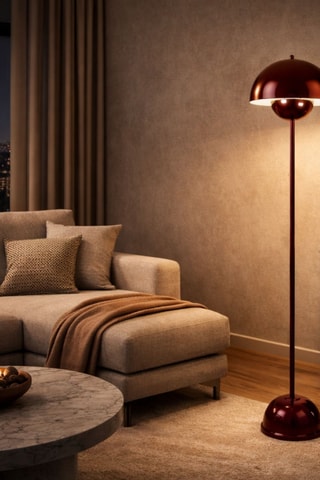 Lampadaire - Rouge - 146 cm - 40 W