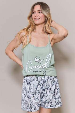 Pijama Galit - Verde y azul