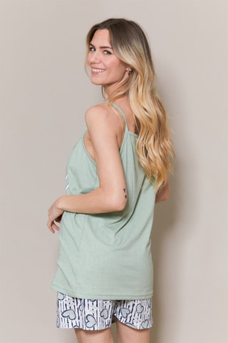 Pijama Galit - Verde y azul