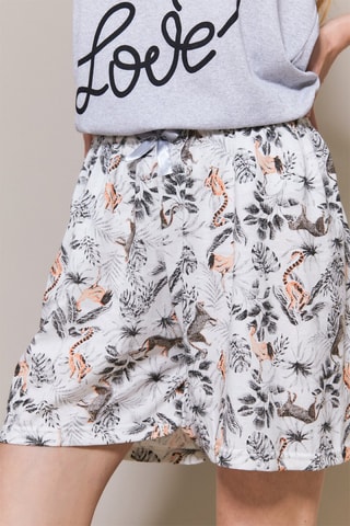 Pijama Miri - Blanco y gris