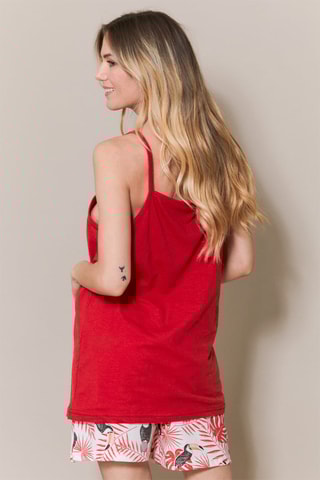 Pijama Liba - Rojo y blanco