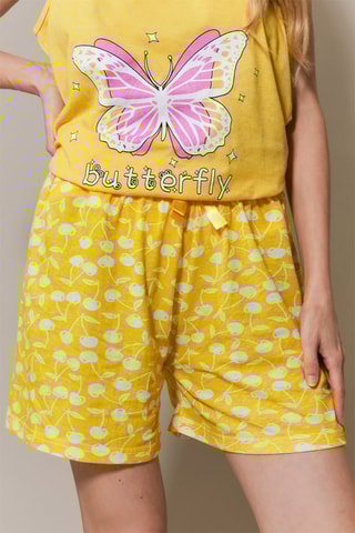 Pijama Leor - Blanco y amarillo