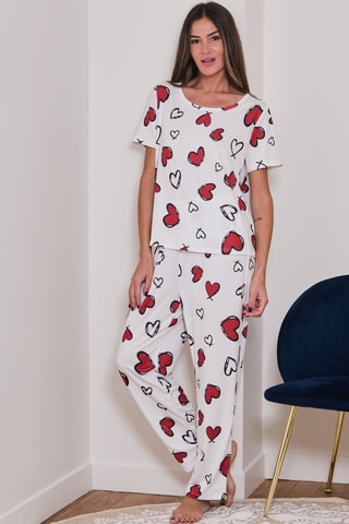 Pijama Balo - Blanco, negro y rojo