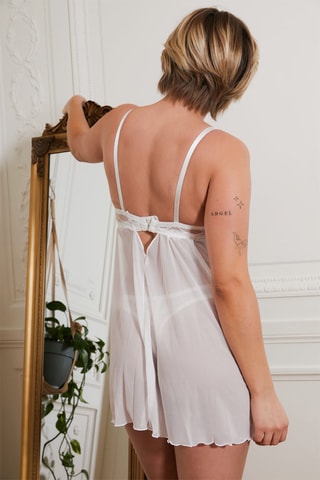 Picardías y tanga Say - Blanco