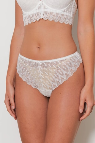 Sujetador y braga brasileña Charlo - Blanco