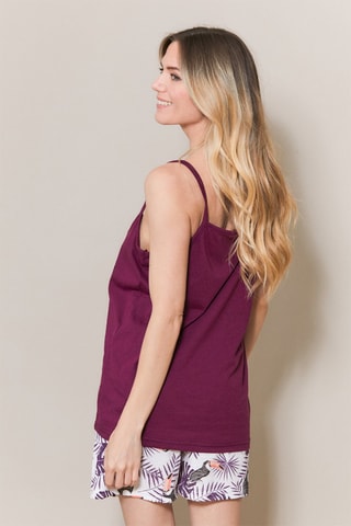 Pijama Liba - Violeta y blanco