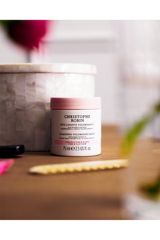 Pasta limpiadora y voluminizadora con extractos de rosa - Cabello fino y plano - 75 ml