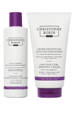 Tratamiento limpiador y crema definidora de rizos fabulosos con aceite de semillas de chia - 250 y 150 ml