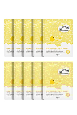 10 masques aux œufs - 10 x 25 ml