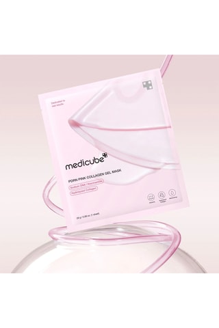 4 masques gel collagène rose PDRN - Tous types de peaux - 28 g