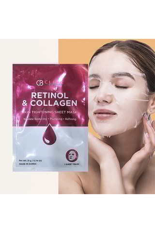 5 Masques Cosmétiques Clear Beauty Retinol & Collagène - 5 x 105 g