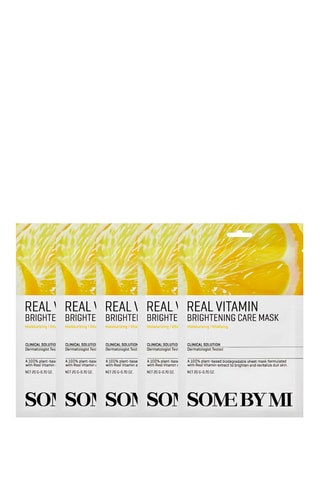 5 masques vitaminés some by mi real brightening care - 5 x 20 g