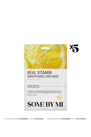 5 masques vitaminés some by mi real brightening care - 5 x 20 g