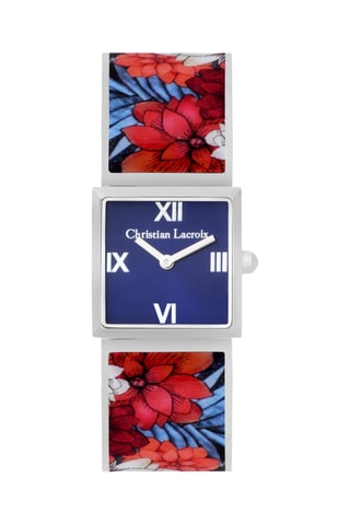 Reloj de cuarzo de acero Otro Mundo - Plateado y azul