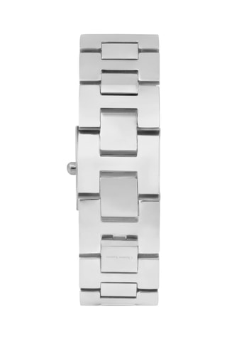 Reloj de cuarzo de acero Otro Mundo - Plateado y azul