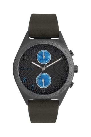 Reloj de cuarzo de piel Negro - Christian Lacroix