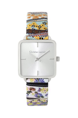 Reloj de cuarzo de piel Reine d’Arles - Beige y rosa